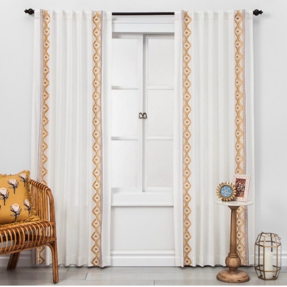 TWO Opahouse Global Border Curtain Panels